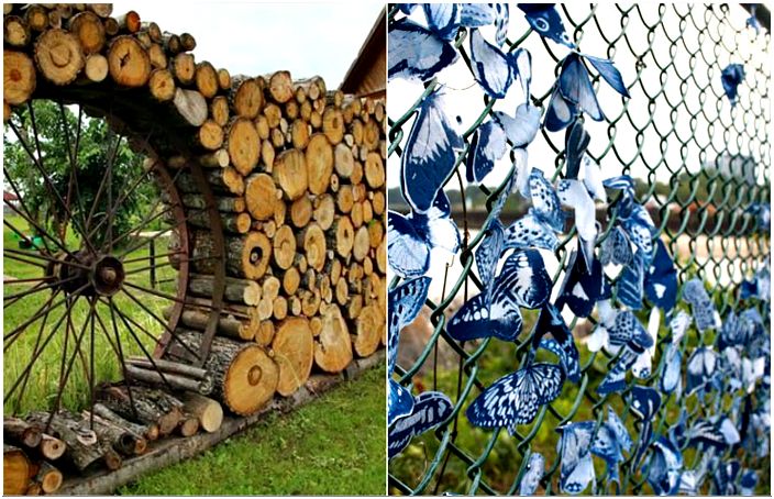 Examples of fantastic fences that will become a real decoration of a summer house or a country house.