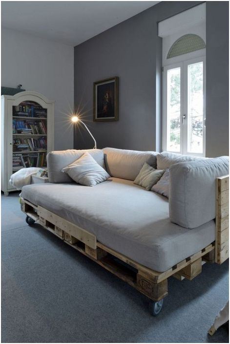 You can create a comfortable bed with a pallet and at minimal cost.