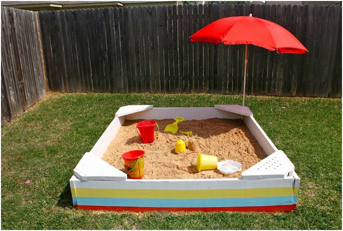 Sandbox fatto in casa.