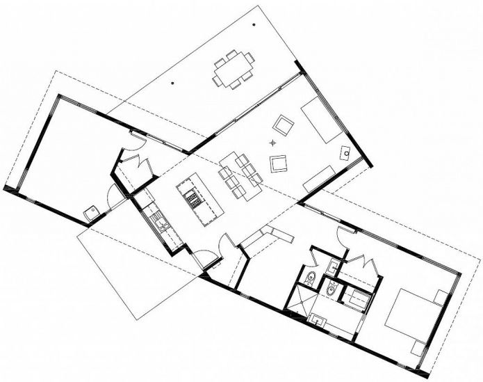 layout de um pequeno edifício residencial