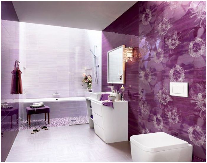 koupelna fialová