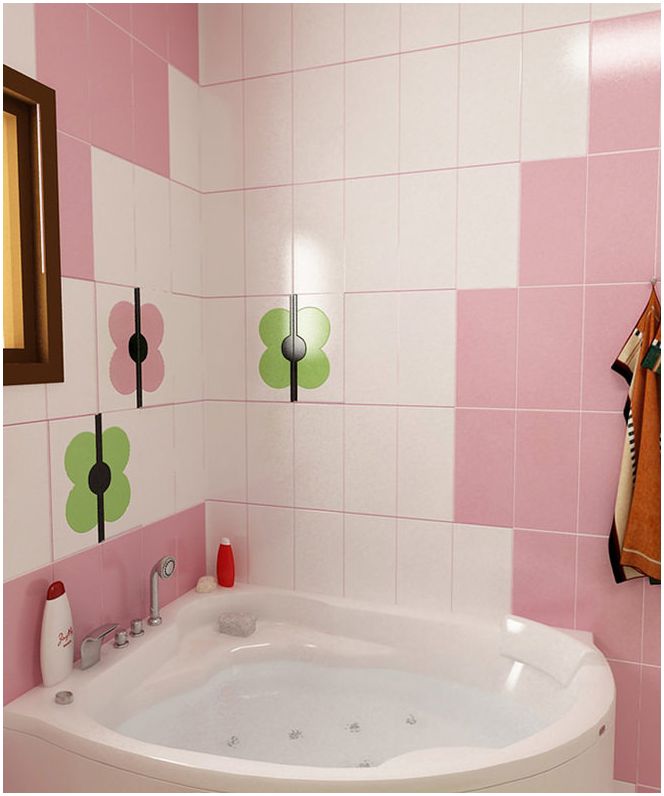 kúpeľňa v ružovej farbe