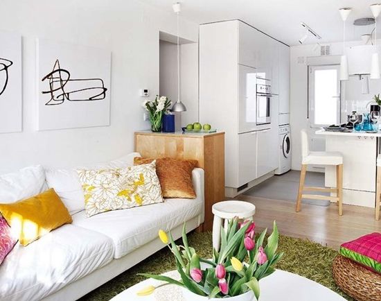 5 fördelar med en liten lägenhet, bilder på vackra interiörer i små lägenheter