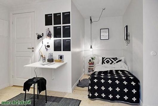 Дизайн на спални в малки апартаменти, интериори на тесни спални. Малка спалня (снимка на интериора)