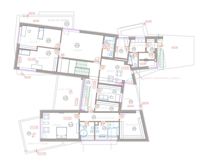 Intérieur de la maison dans le style du minimalisme