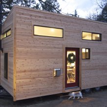 Interior of a mobile home-wagon with a trailer-1