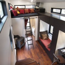 Intérieur d'un mobile home-wagon avec une remorque-4