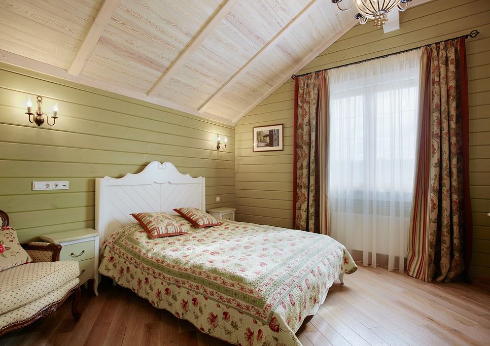 Интериор на селска къща от ламиниран фурнирен дървен материал 270 кв. м.