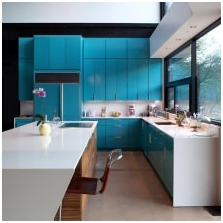 Interieurs met turquoise kleur: kenmerken, foto-7