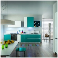 Interieurs met turquoise kleur: functies, foto-9