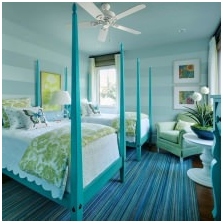 Interiors with turquoise color: features, photo-13