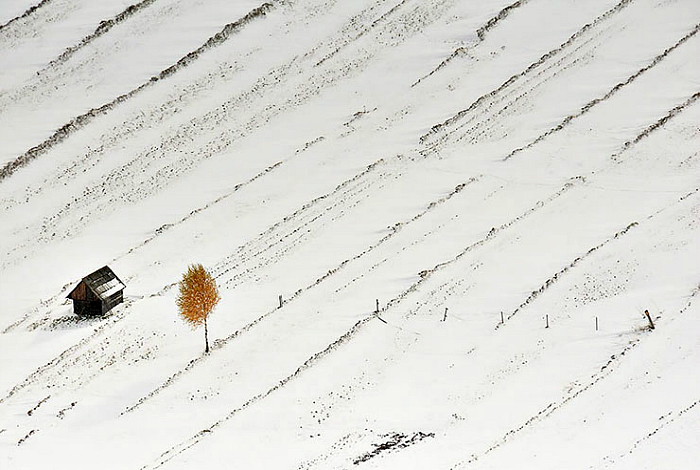 Ascetic house in Slovenia.