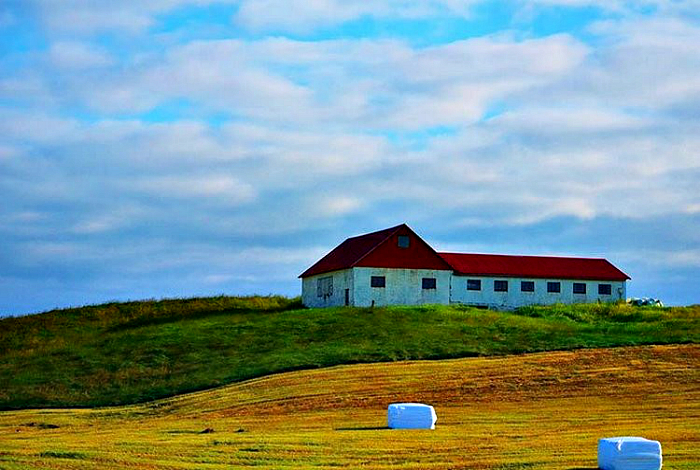 Grote woningbouw in IJsland.