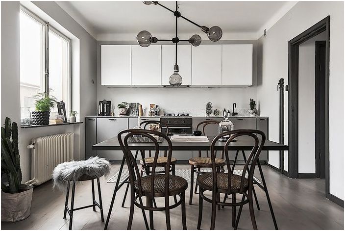 Stylish dining area