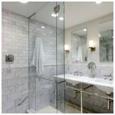 Gray tiles in the bathroom: features, photo-1