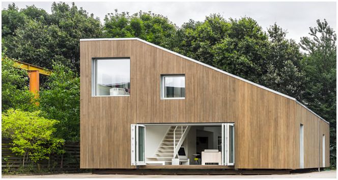 Photo d'une maison dans le style du minimalisme