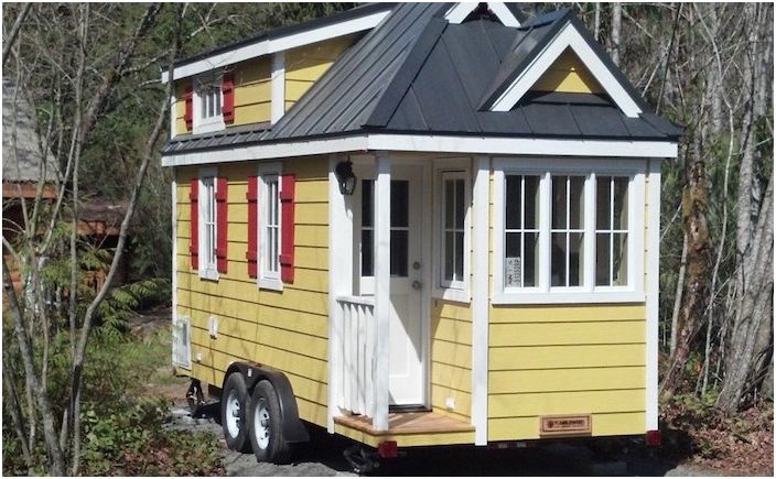 Casa móvel produzida pela Tumbleweed Tiny House Company.