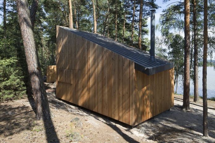 дизайн на малка частна къща в гората