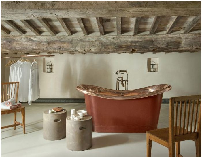 bathroom in loft style