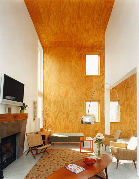 غرفة المعيشة الداخلية من قبل لين جافني مهندس معماري ، PLLC