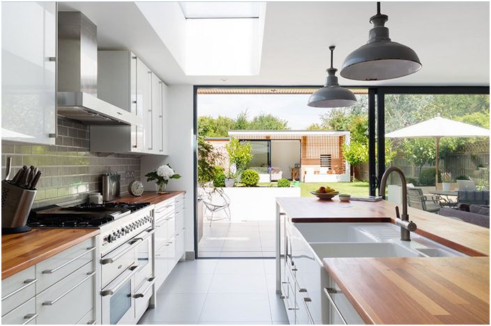 Kitchen interior by Granit Chartered Architects