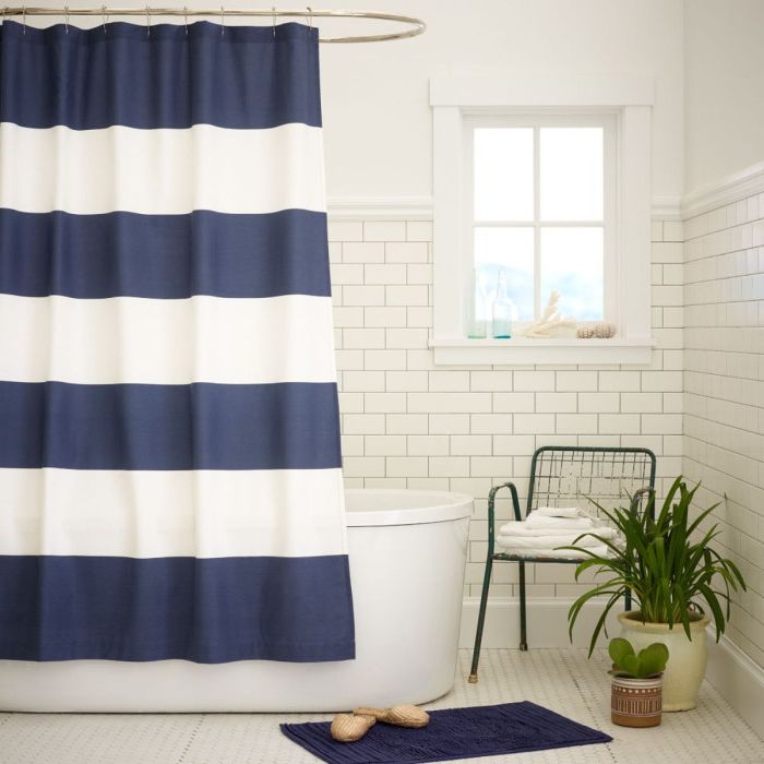 Fun curtain in a nautical style.