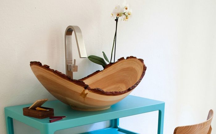 Wooden washbasin