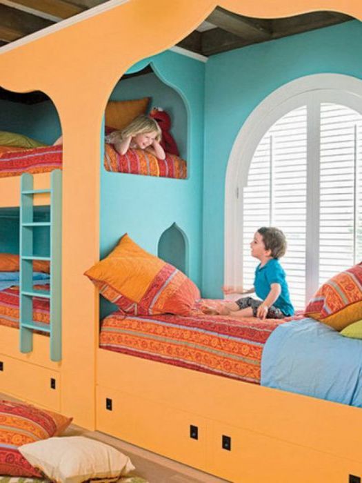 Chambre d'enfants de style oriental.