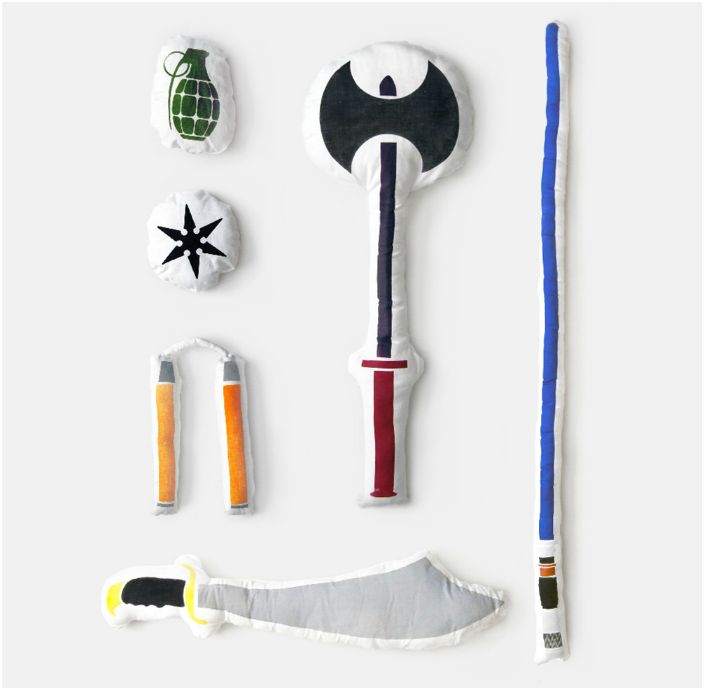 مجموعة من الوسائد من تصميم المصمم Brian Koo وهي مثالية لعشاق حرب الوسائد.