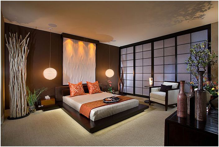Interijer spavaće sobe prema međunarodnom dizajnu