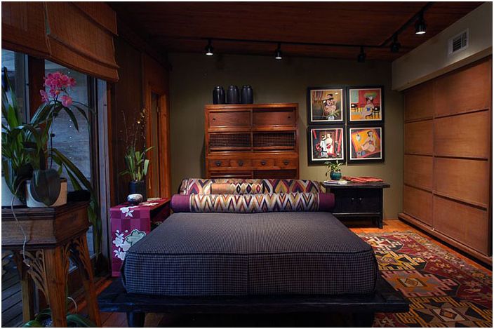 غرفة نوم داخلية من تصميم Terri Weinstein