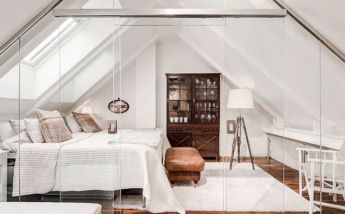 Луксозна таванска спалня