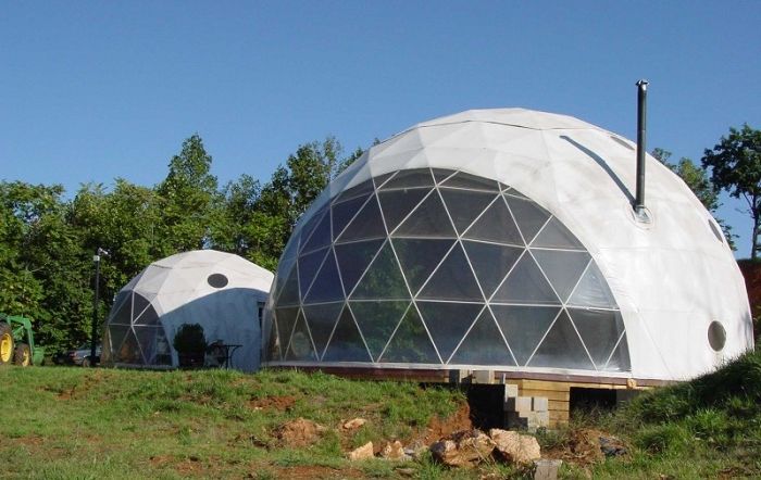 Dome houses are functional buildings.