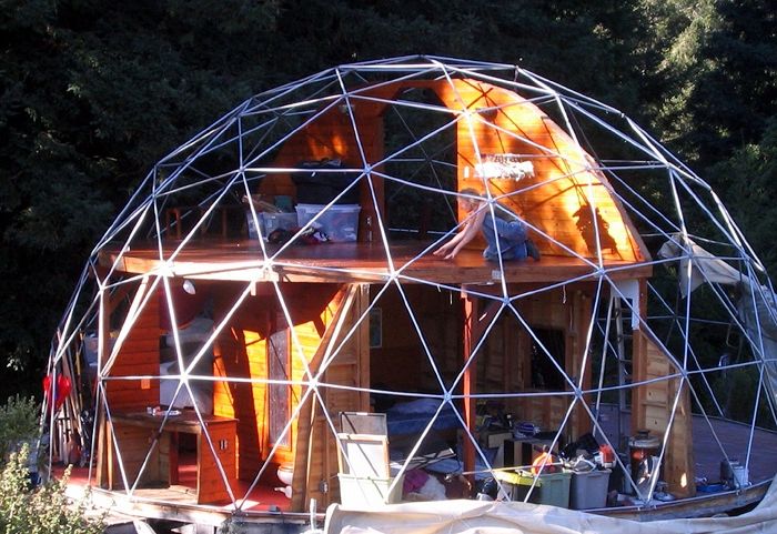 Dome house with original design.