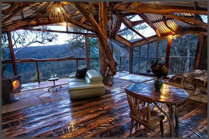 Wollemi Wilderness & rsquo; s Tree House is een romantische huwelijksreisbestemming.