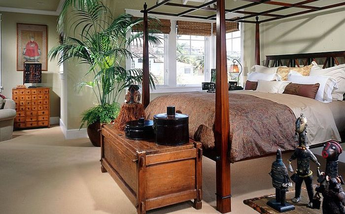 Тропически мотиви в интериора на спалнята