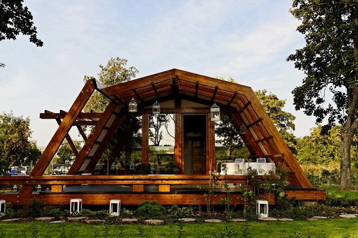 Soleta ZeroEnergy One is een huis gebouwd met milieuvriendelijke materialen.