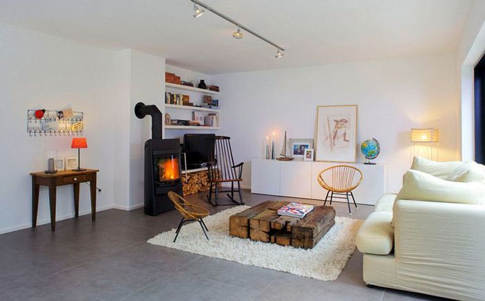 غرفة المعيشة الاسكندنافية الداخلية من قبل Architektin Mareike Olbers