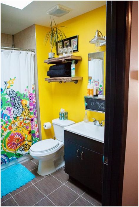 Яркая бюджетная ванная комната, округ Вашингтон