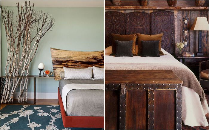 Chambre élégante et tendance: 25 idées étonnantes pour les têtes de lit en bois