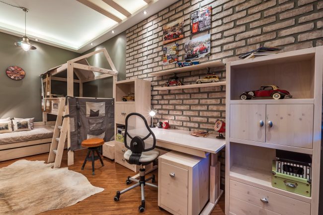 Diseño e interior de una habitación infantil para niños-7