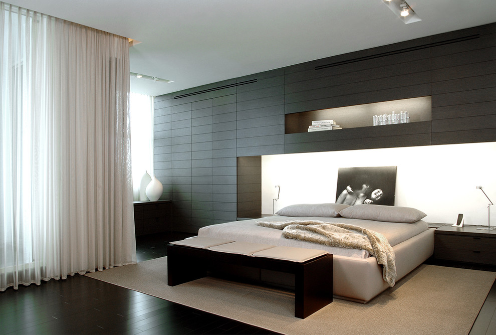 How to decorate a high-tech men's bedroom