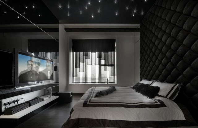 How to decorate a high-tech men's bedroom
