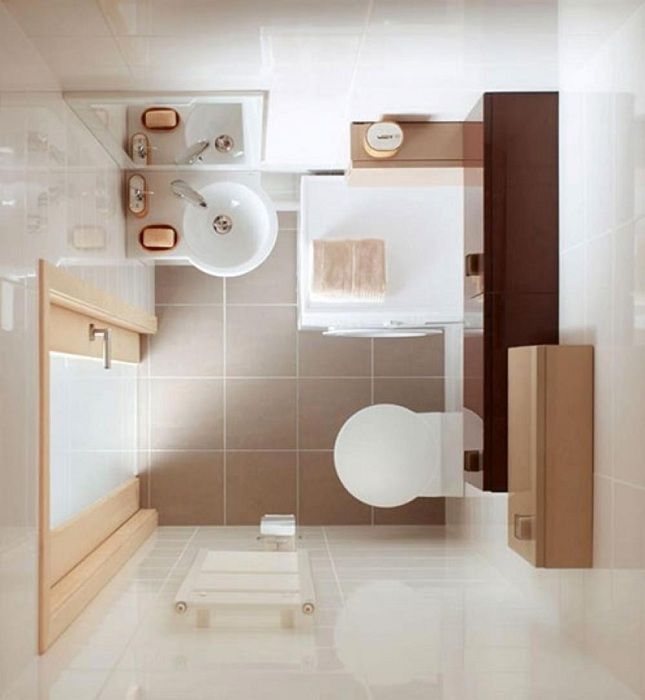 Přidáním světlých barev do interiéru koupelny je možné dosáhnout zvětšení prostoru vizuálně.