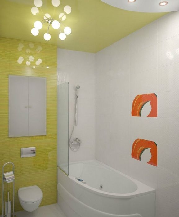 Krásná možnost vytvořit interiér koupelny ve světle zelené barvě, což určitě potěší.