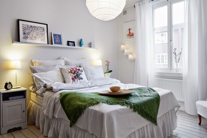 Stile scandinavo in camera da letto