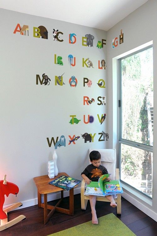 Азбуката в детската стая