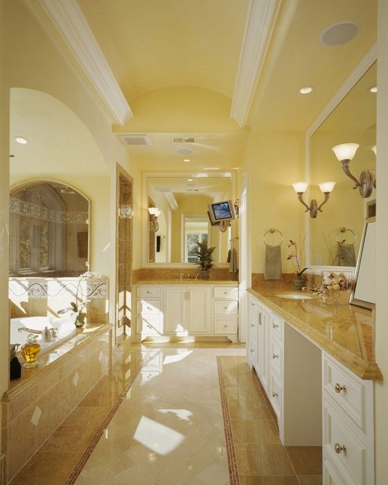 A very cool decision to transform the interior in soft cream colors, which you will like.