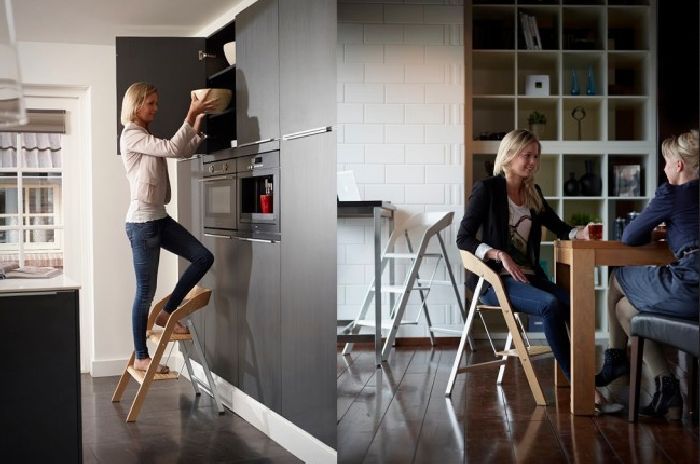 Creative indoor stepladder chair