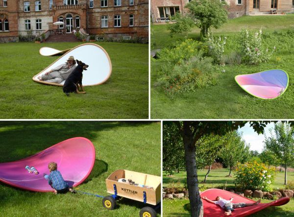 Multicolored rocking chair